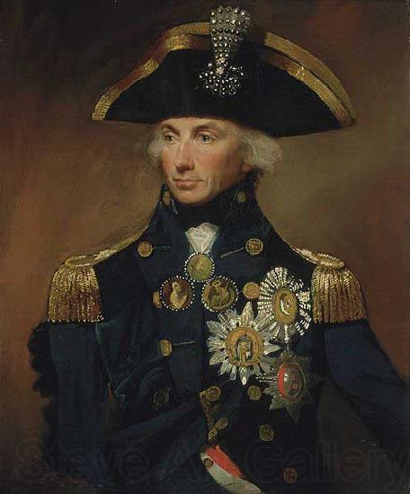 Lemuel Francis Abbott Rear-Admiral Sir Horatio Nelson Norge oil painting art